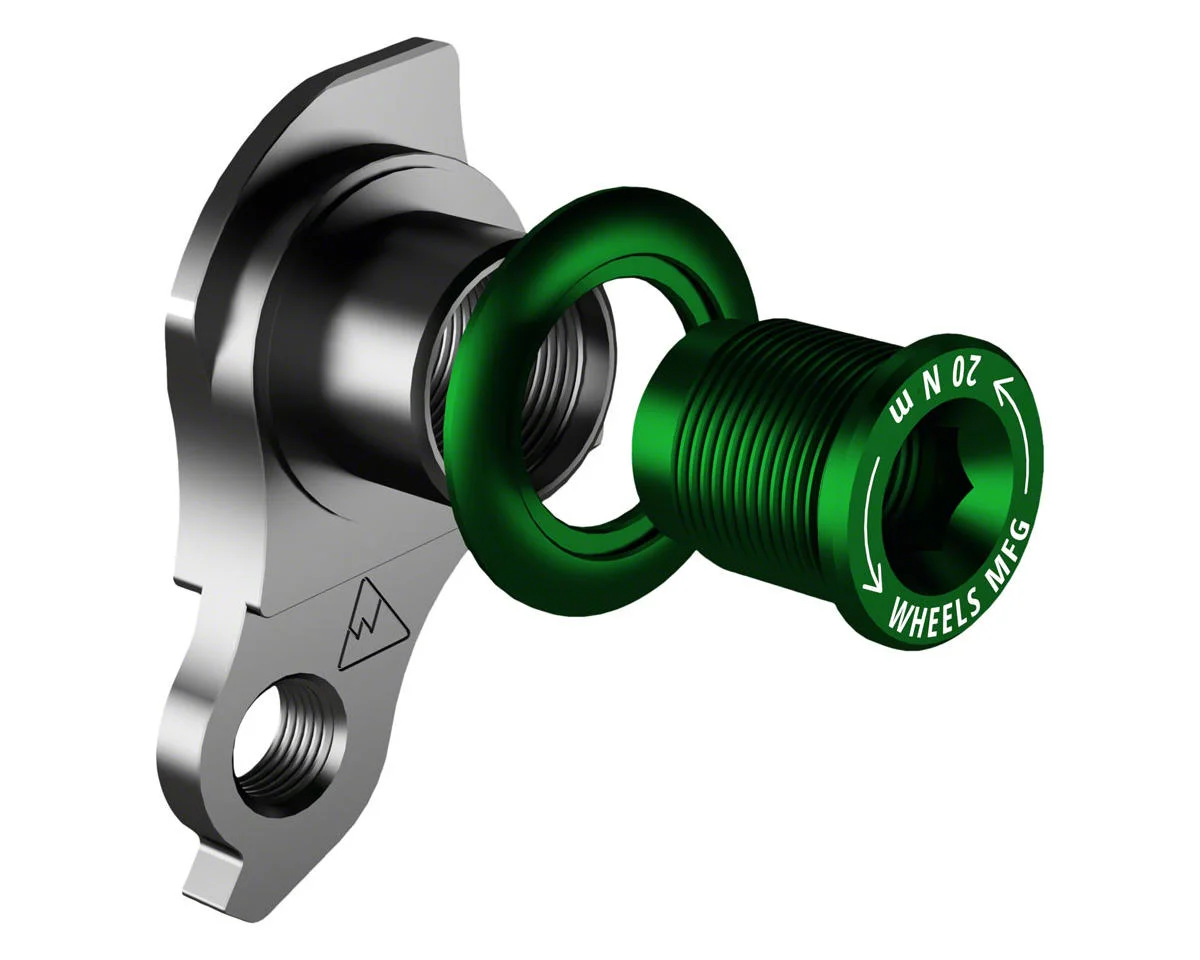 Wheels Manufacturing Universal Derailleur Hanger 487 (Green) (UDH) (For Trek ABP MTB Frames)